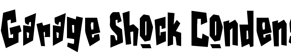 Garage Shock Condensed Heavy cкачати шрифт безкоштовно